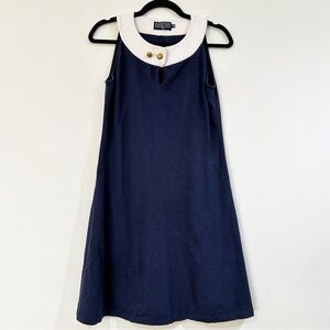 Duffield Lane Navy Sleeveless Dress Size Small
